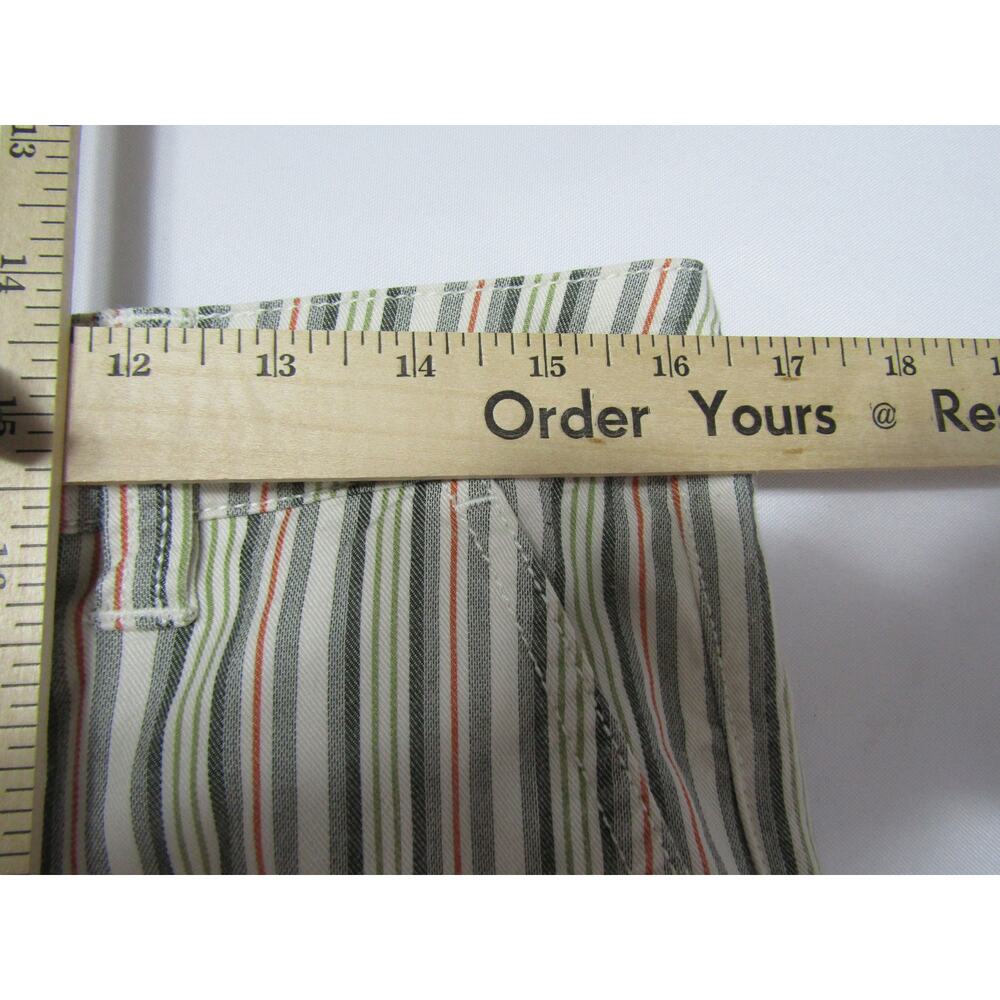 CAbi Striped Ankle Pants - Green and White - Picture 6 of 9